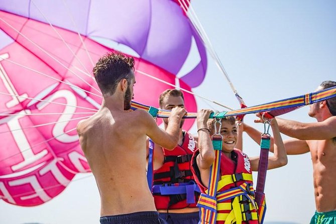 Parasailing Experience For 2 - Corfu Sidari Watersports - The short boat ride to the launch platform