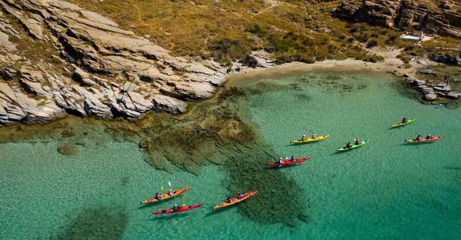 Paros: Sea Kayak Trip with Snorkeling and Snack or Picnic - The picnic stop on a small island or quiet shore