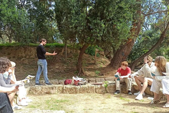 Philosophy Experiential Workshop at Plato's Academy Park -Athens - Walking to the ancient Gymnasium ruins