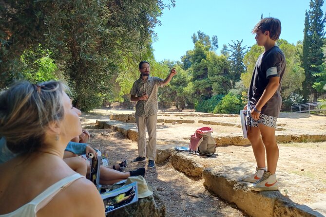 Philosophy Experiential Workshop at Plato's Academy Park -Athens - The water-timer debate