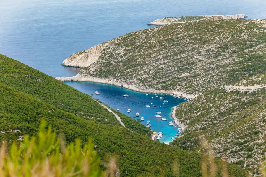 Porto Vromi: Navagio Shipwreck Beach & Blue Caves by Boat - Leaving Porto Vromi Maries for Navagio