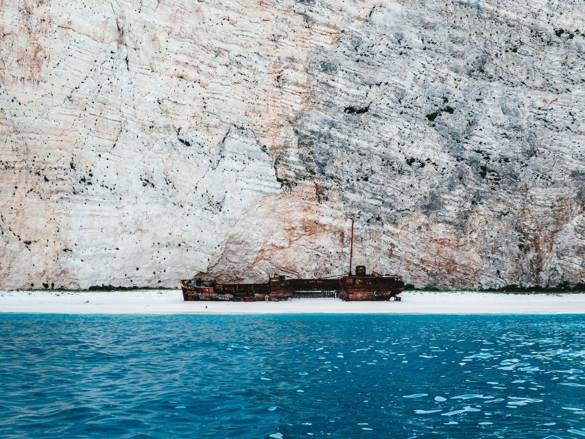 Porto Vromi: Navagio Shipwreck Cruise with Sunset Viewing - What the one-hour beach stop is really like