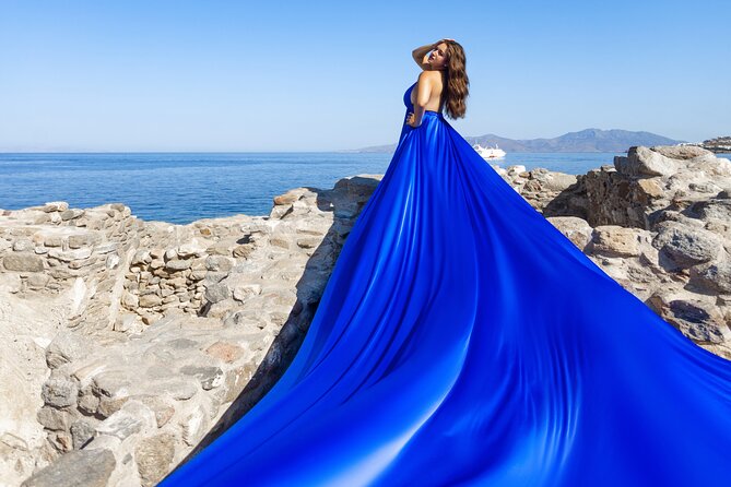 Private Flying Dress Photoshoot in Mikonos - What this Mykonos photoshoot is really like