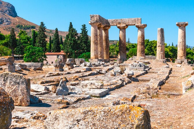 Private Luxury Biblical Tour: Apostle Paul’s Footsteps – Corinth - The Temple of Apollo and Corinth’s older religious world