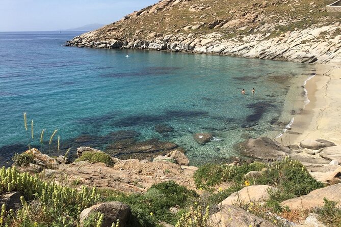 Private Tour: 4 Hours Mykonos Island Tour - Like a Local - Agios Ioannis Beach and the view toward Delos