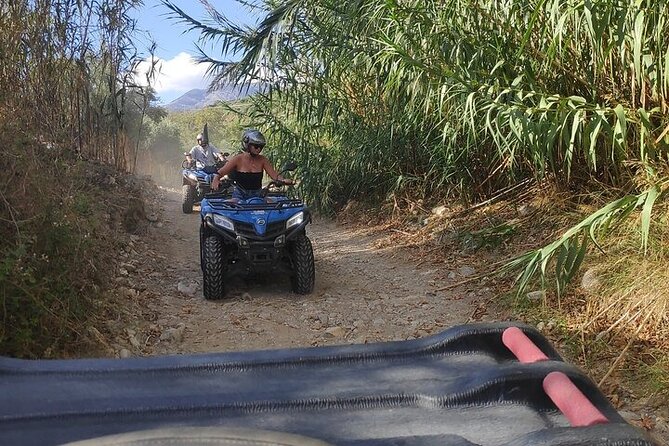 Quad ATV Safari from Georgioupolis Area - The old olive oil factory and village coffee stop