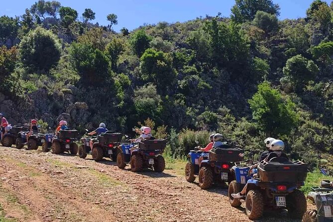 Quad ATV Safari from Georgioupolis Area - The off-road section and White Mountain views