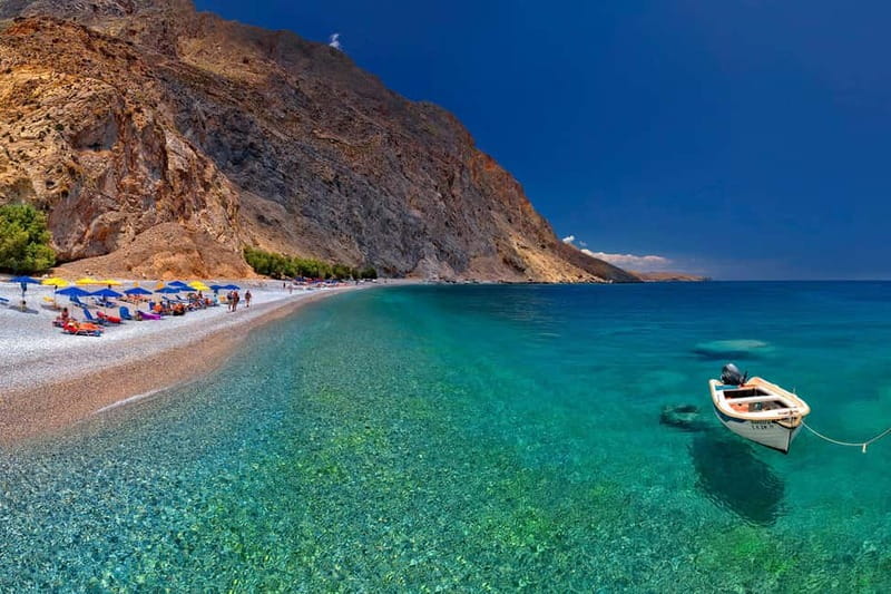 Rethymno: Glyka Nera, Loutro, & Sfakia Day Trip - The boat to Loutro and a car-free bay