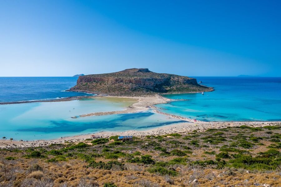 Rethymno: Gramvousa & Balos Lagoon Day Trip with Boat Ticket - Balos Lagoon, three hours to swim and slow down