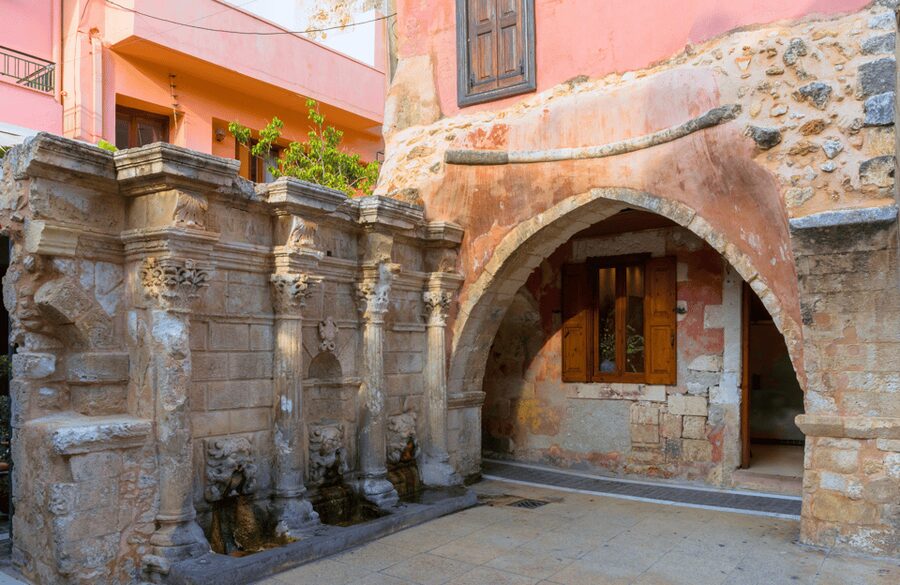 Rethymno Old Town: A Traditional Cretan Food Tour - Six flavors with wine at Iroon Politechniou Square