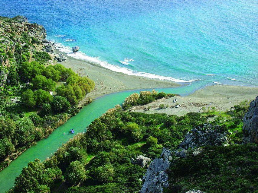 Rethymno: Preveli Beach Damnoni Beach Kourtaliotiko Day Trip - Plakias for lunch and a final swim