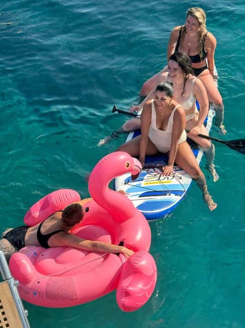 Rethymno: Sailing Catamaran Cruise with Meal & Drinks - Lunch on board, with seafood, salads, and plenty to drink