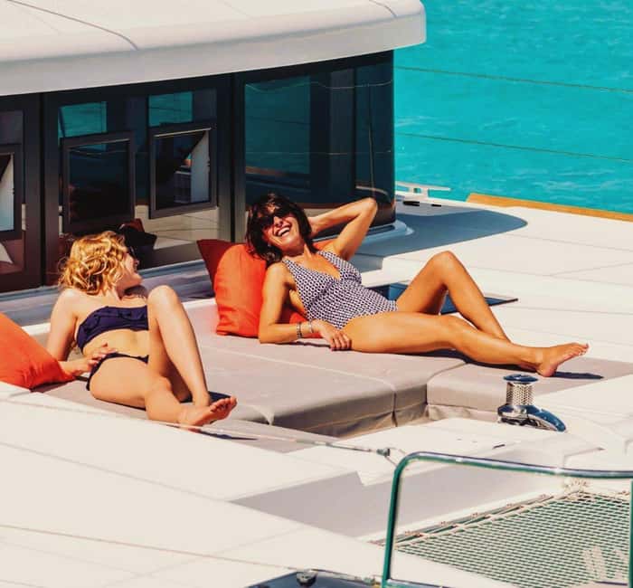 Rethymno: Sailing Catamaran Cruise with Meal & Drinks - The first 105 minutes: coast views and a slower pace
