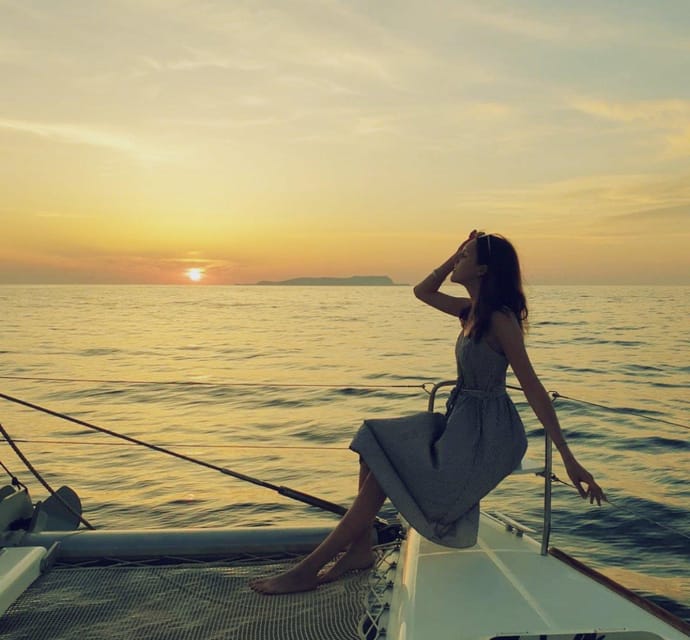 Rethymno: Sunset Catamaran Cruise - Sushi & Open Bar - The first hour at sea