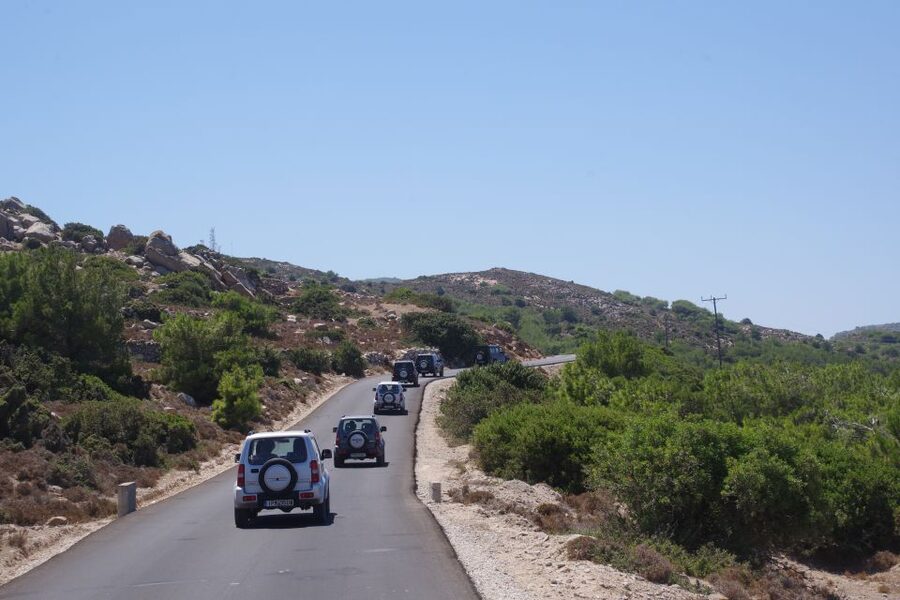 Rhodes: 4x4 Self-Drive Jeep Tour with Pickup in the North - A final scenic drive past Agios Nikolaos Fountoukli