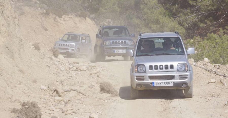Rhodes: 4x4 Self-Drive Jeep Tour with Pickup in the North - Pickup from northern Rhodes