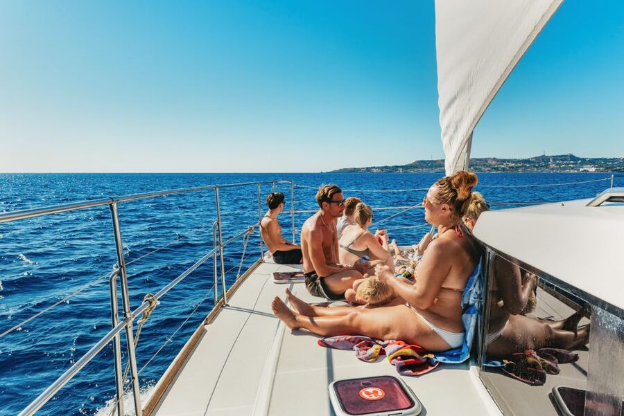 Rhodes: All-Inclusive Catamaran Cruise with Lunch and Drinks - Comfort, space, and the practical boat details