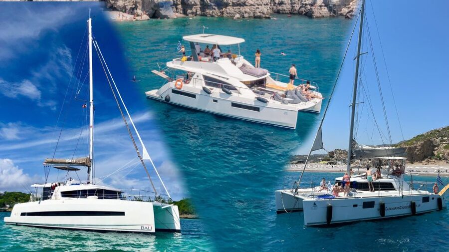 Rhodes: All-Inclusive Catamaran Cruise with Lunch and Drinks - The 10:00 departure at Mandraki Harbor