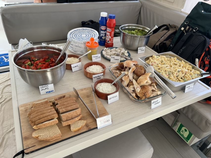 Rhodes: All-Inclusive Catamaran Cruise with Lunch and Drinks - Anthony Quinn Bay, a strong first swim