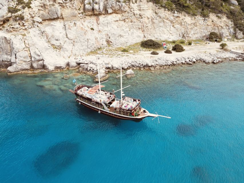 Rhodes: All Inclusive Day Cruise with BBQ & Unlimited Drinks - Boarding the Aphrodite Duchess at Mandraki Harbour