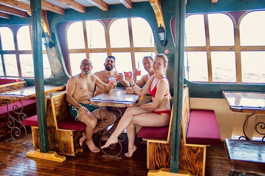 Rhodes: All Inclusive Day Cruise with BBQ & Unlimited Drinks - The return cruise to Mandraki Harbour