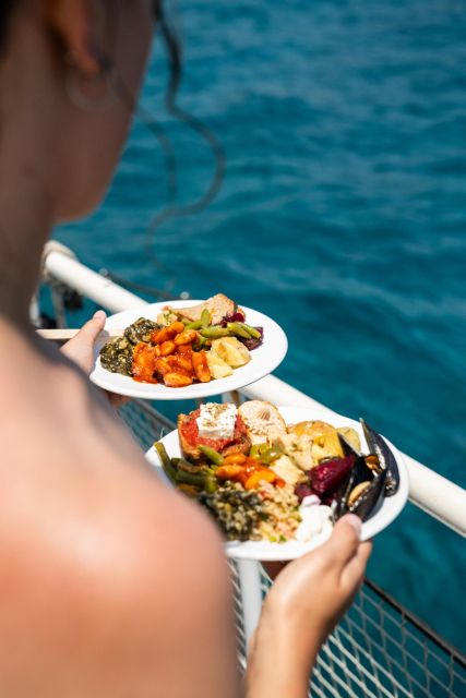 Rhodes: Bay to Bay Swim Cruise with Greek Buffet and Wine - What the boat experience is really like