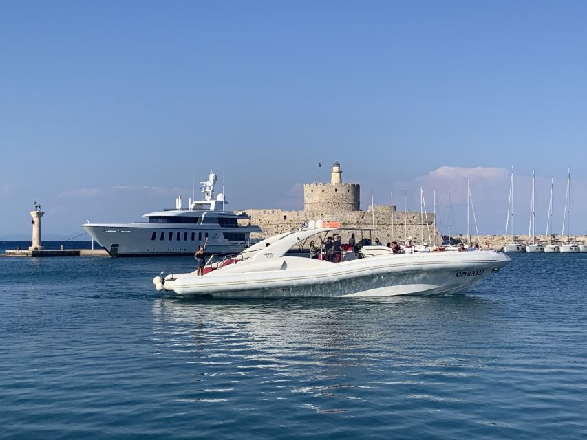 Rhodes: Beach Cruise with Swimming, Meal, & Unlimited Drinks - Anthony Quinn Bay combines lunch and swimming