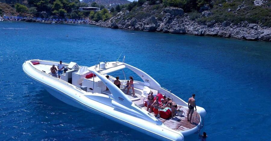 Rhodes: Beach Cruise with Swimming, Meal, & Unlimited Drinks - Kallithea Springs offers another easy swim