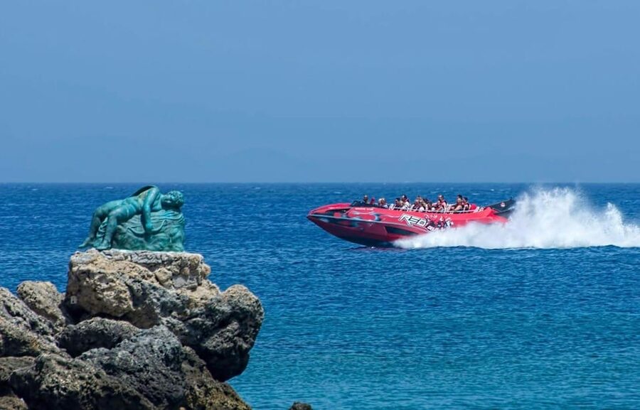 Rhodes: Beaches Trip by Jet Boat with Snorkeling and Drinks - Santa Marina brings a second swim