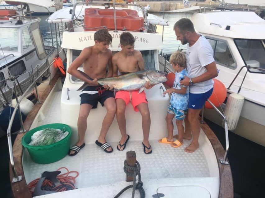 Rhodes: Captain Manolis Fishing Trip with BBQ and Swimming - How the small group changes the experience
