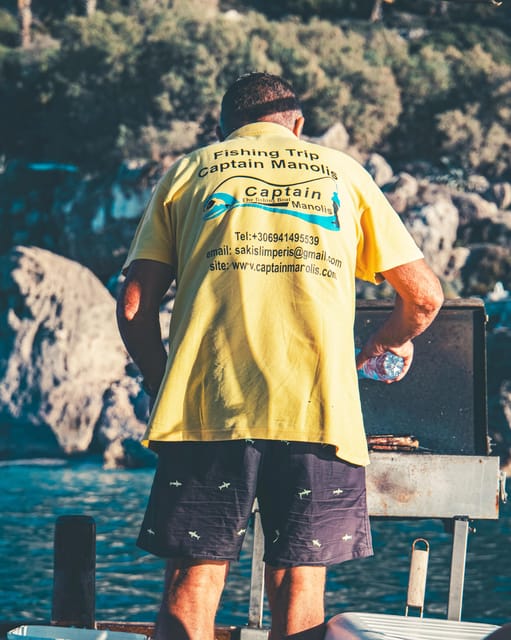 Rhodes: Captain Manolis Fishing Trip with BBQ and Swimming - The boat barbecue is the heart of the outing