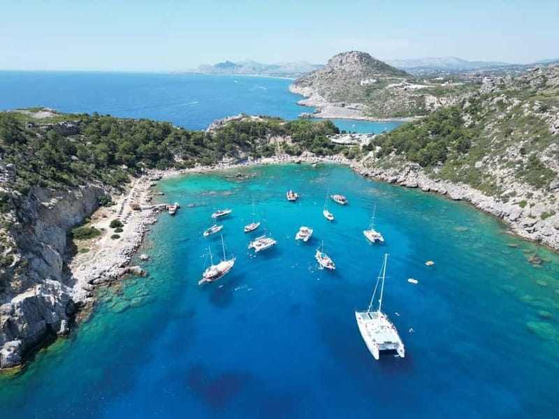 Rhodes: Cruise with 4 Swim Stops, Lunch, Drinks & Transfers - Anthony Quinn Bay earns the long stop