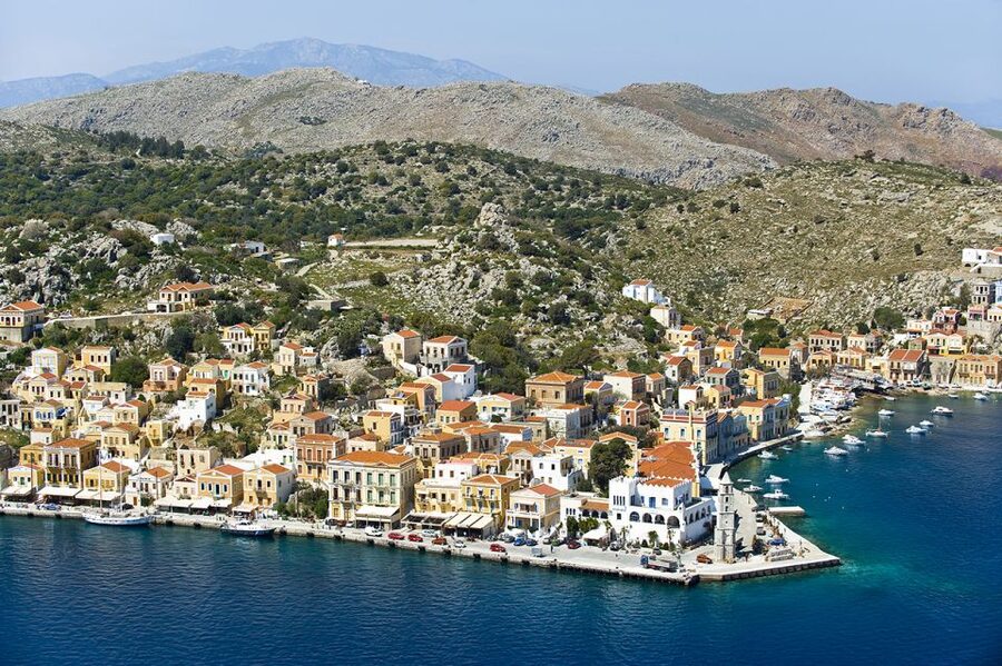 Rhodes: Day Trip to Symi Island by Fast Boat - Arriving at Gialos, Symi’s Natural Harbor