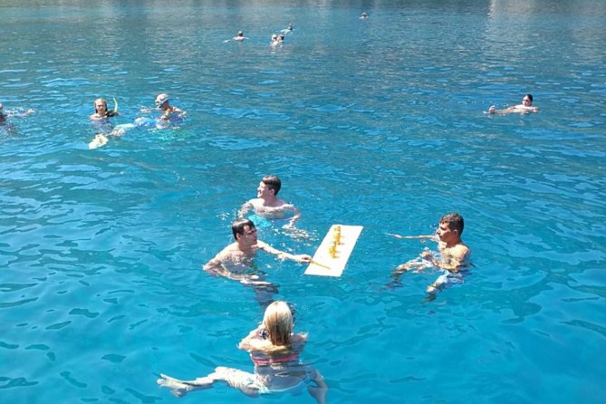 Rhodes Exclusive Swim Cruise Cocktail Open bar & Gourmet Buffet - Ladiko and Anthony Quinn Bay: the visual high point