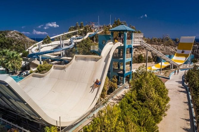 Rhodes Faliraki Water Park Admission Ticket - The slides range from mild to genuinely fast