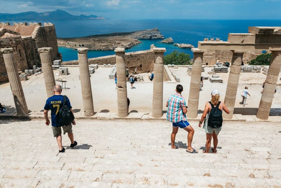 Rhodes: Guided Bus Trip to Lindos Village & Seven Springs - Transport, timing, and the value of the price