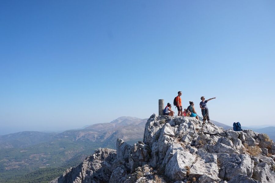 Rhodes: Hiking Tour to the Summit of Akramitis with Photos - The final climb leads to Akramitis summit