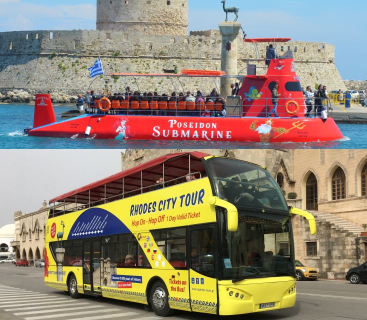 Rhodes: Hop-on Hop-off Bus and Submarine Tour - Key points to know before you go
