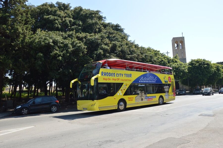 Rhodes: Hop-on Hop-off Bus and Submarine Tour - A useful first look at Rhodes from the upper deck