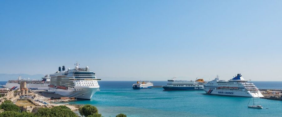 Rhodes: Hop-On Hop-Off City Tour Bus - The New Marina and the route beyond the center