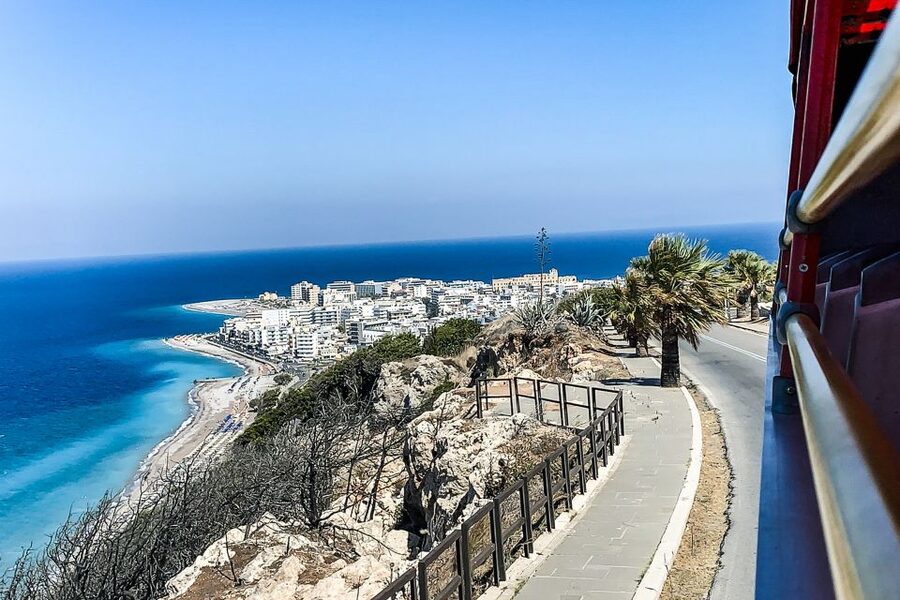 Rhodes: Hop-On Hop-Off Sightseeing Bus Tour - Elli Beach and the Aquarium