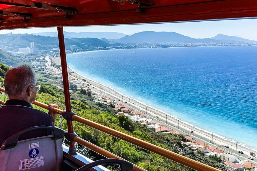 Rhodes: Hop-On Hop-Off Sightseeing Bus Tour - The harbor, Colossus site, and marina