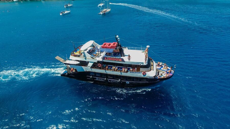 Rhodes: Lindos Cruise with 2 Swim Stops - Boarding at Mandraki Port