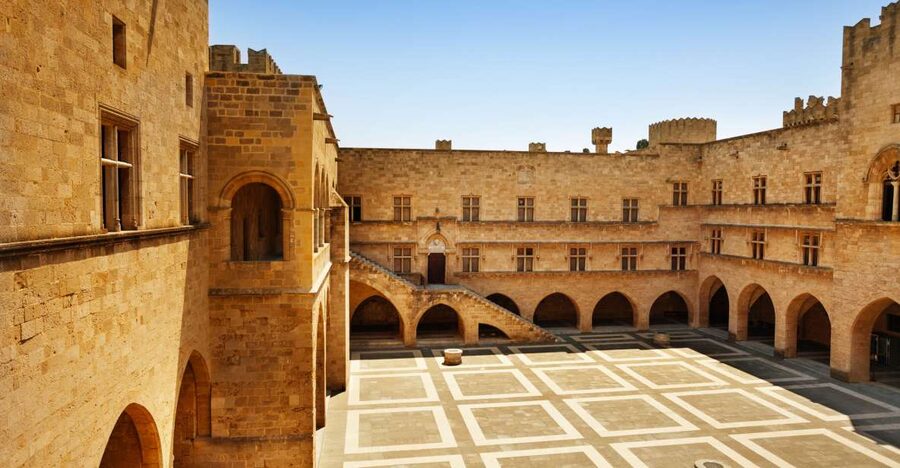 Rhodes: Palace of the Grand Master E-Ticket & Audio Tour - The courtyard gives you your first clear sense of scale