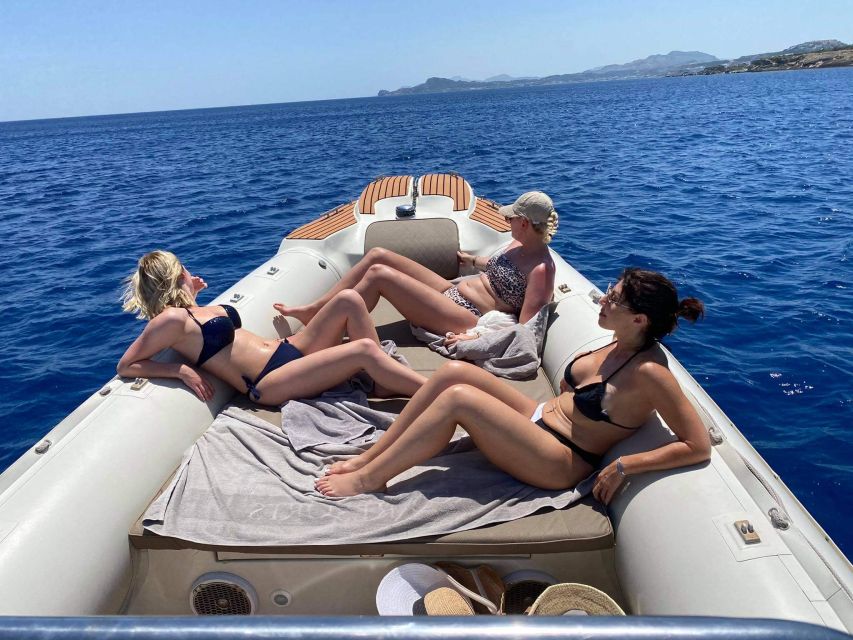 Rhodes: RIB Cruise with Drinks and 4 Swim Stops - Anthony Quinn Bay and the Guns of Navarone story