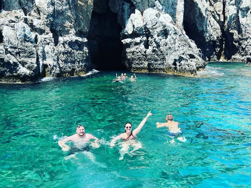 Rhodes: RIB Cruise with Drinks and 4 Swim Stops - Traganou’s rocky shore and sea caves