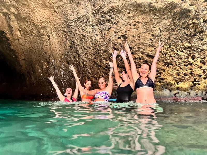 Rhodes: RIB Cruise with Drinks and 4 Swim Stops - Finding the boat beside Stama restaurant