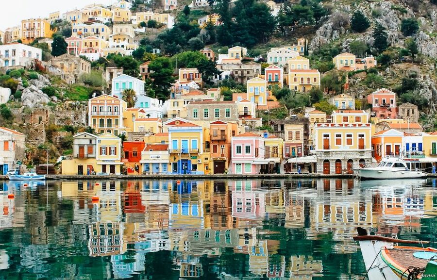 Rhodes: Speedboat Trip to Symi with Free Time to Explore - Rhodes Old Town from the water