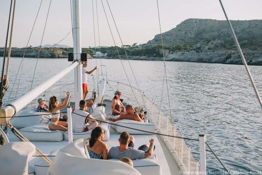 Rhodes: Sunset Cruise w/ Gourmet Buffet, Drinks & Live Music - Practical details for a smoother evening