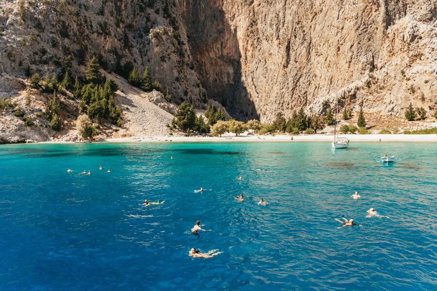 Rhodes: Symi Island & Panormitis Monastery Day Trip by Boat - Meeting the boat at Mandraki Port